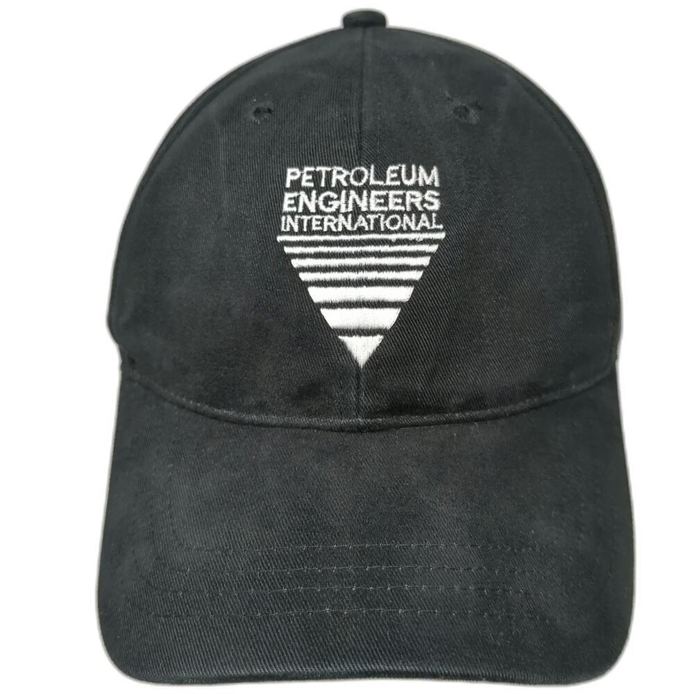 Action Specialties Petroleum Engineers Black Baseball Cap Hat One Size Slideback